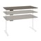 Bestar Bestar Viva 60W x 30D Electric Standing Desk in walnut grey 19867-000035 - alternate 6